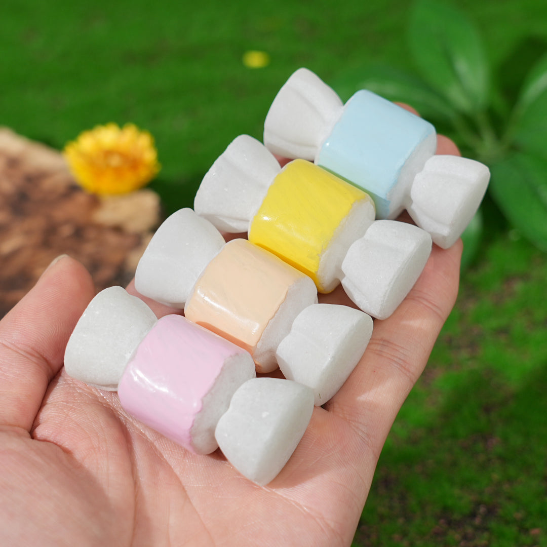 Natural Crystal Carving White Jade Candy