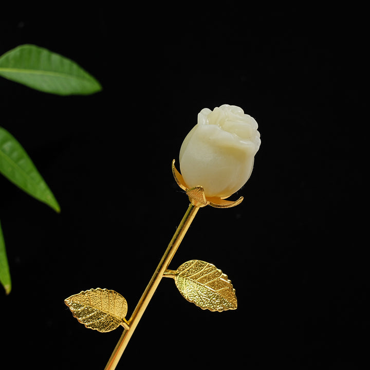 Natural Crystal Exquisite Handheld Rose Flower