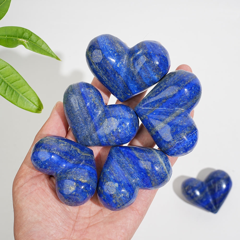 Natural Crystal Lapis Lazuli Peach Heart