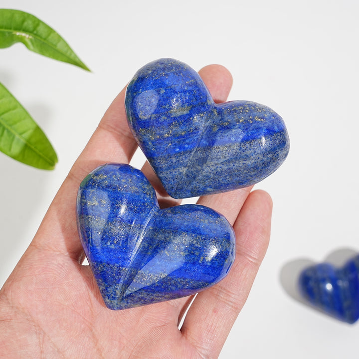 Natural Crystal Lapis Lazuli Peach Heart