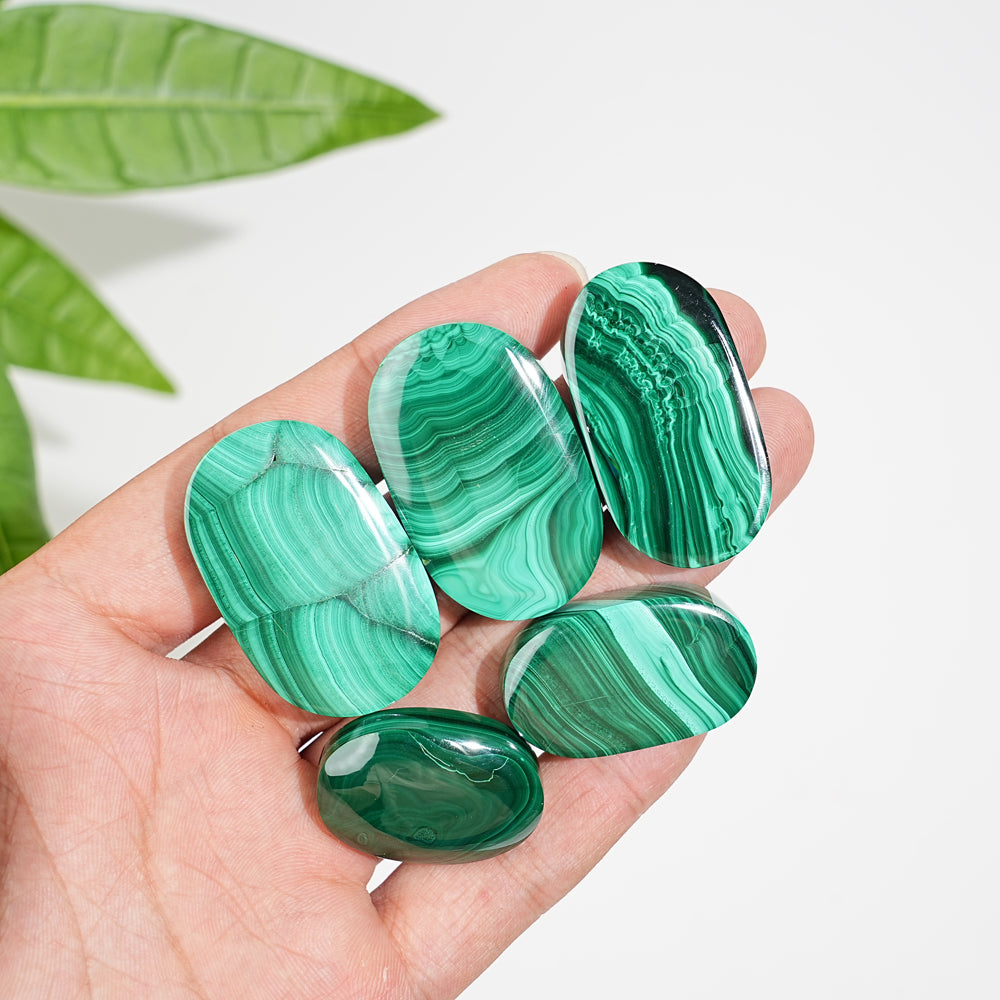 Natural Crystal Malachite Palmstone