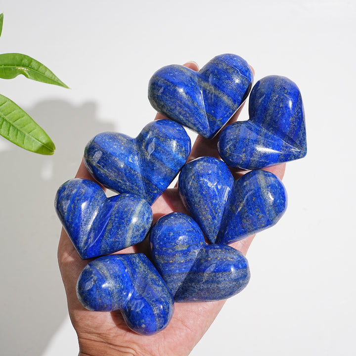 Natural Crystal Lapis Lazuli Peach Heart