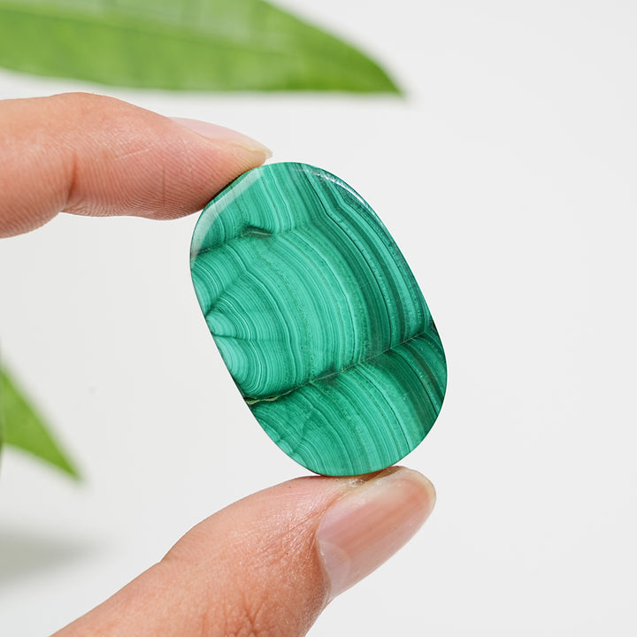 Natural Crystal Malachite Palmstone