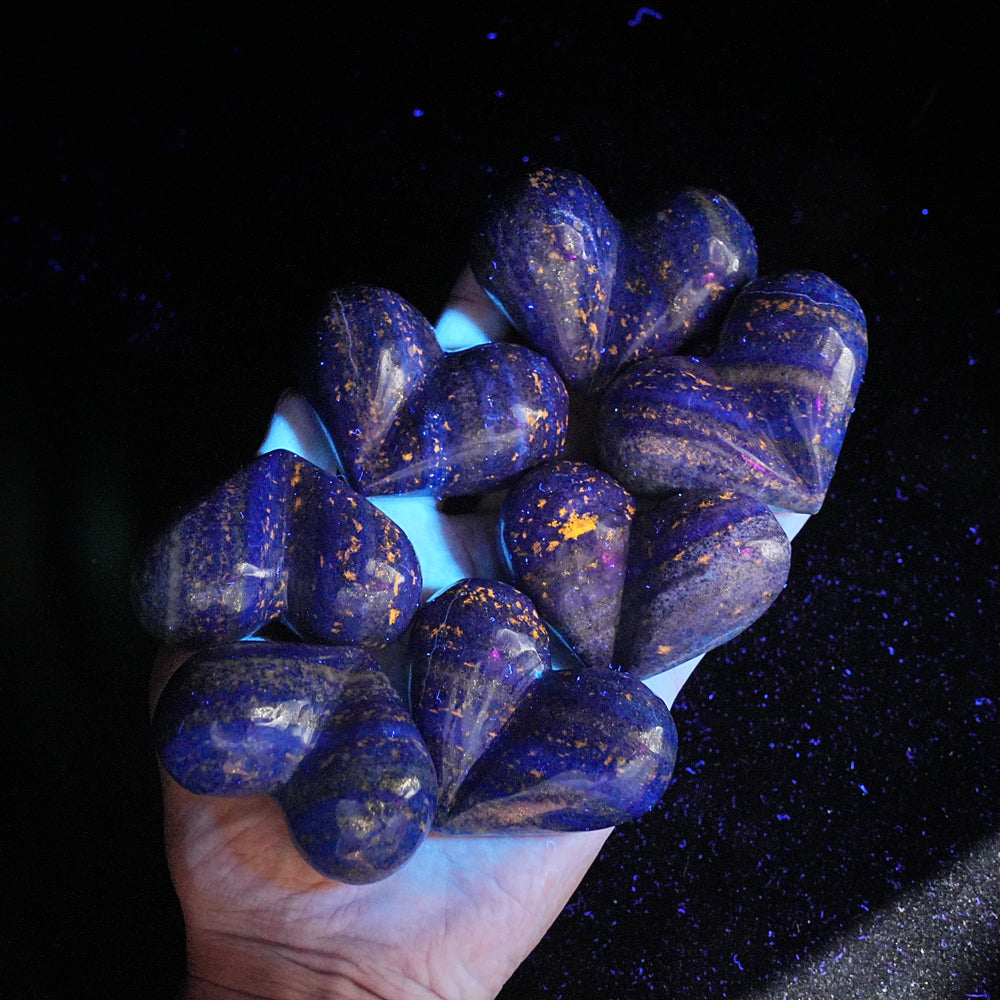Natural Crystal Lapis Lazuli Peach Heart