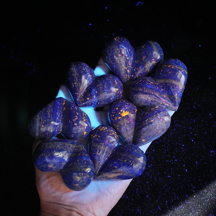 Natural Crystal Lapis Lazuli Peach Heart
