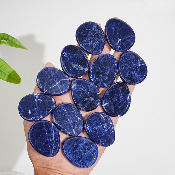 Natural Crystal Sodalite Oval Shaped Piece