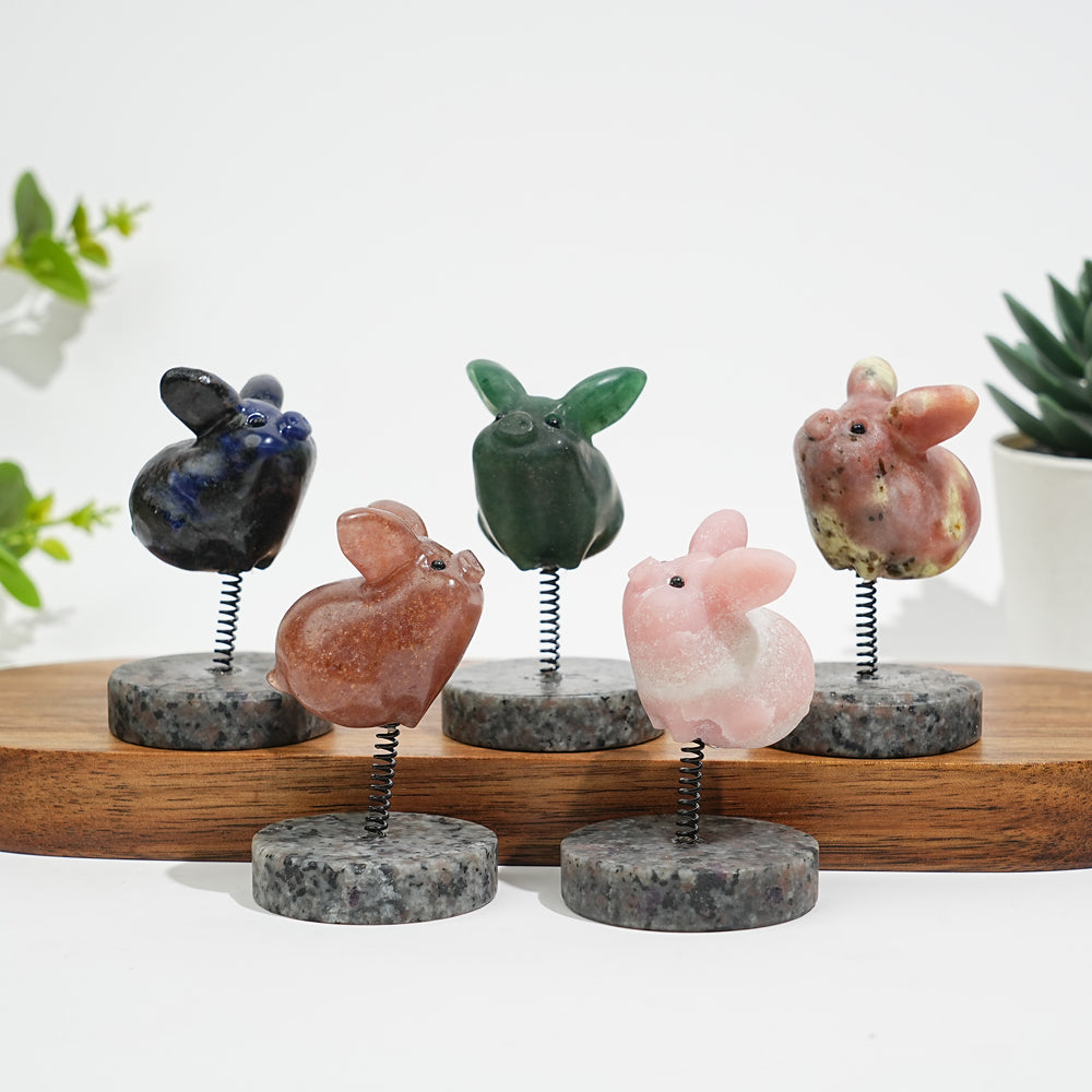 Natural Crystal Cute Flying Pig Ornament