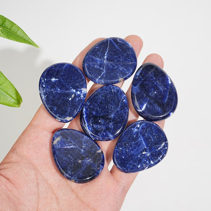 Natural Crystal Sodalite Oval Shaped Piece
