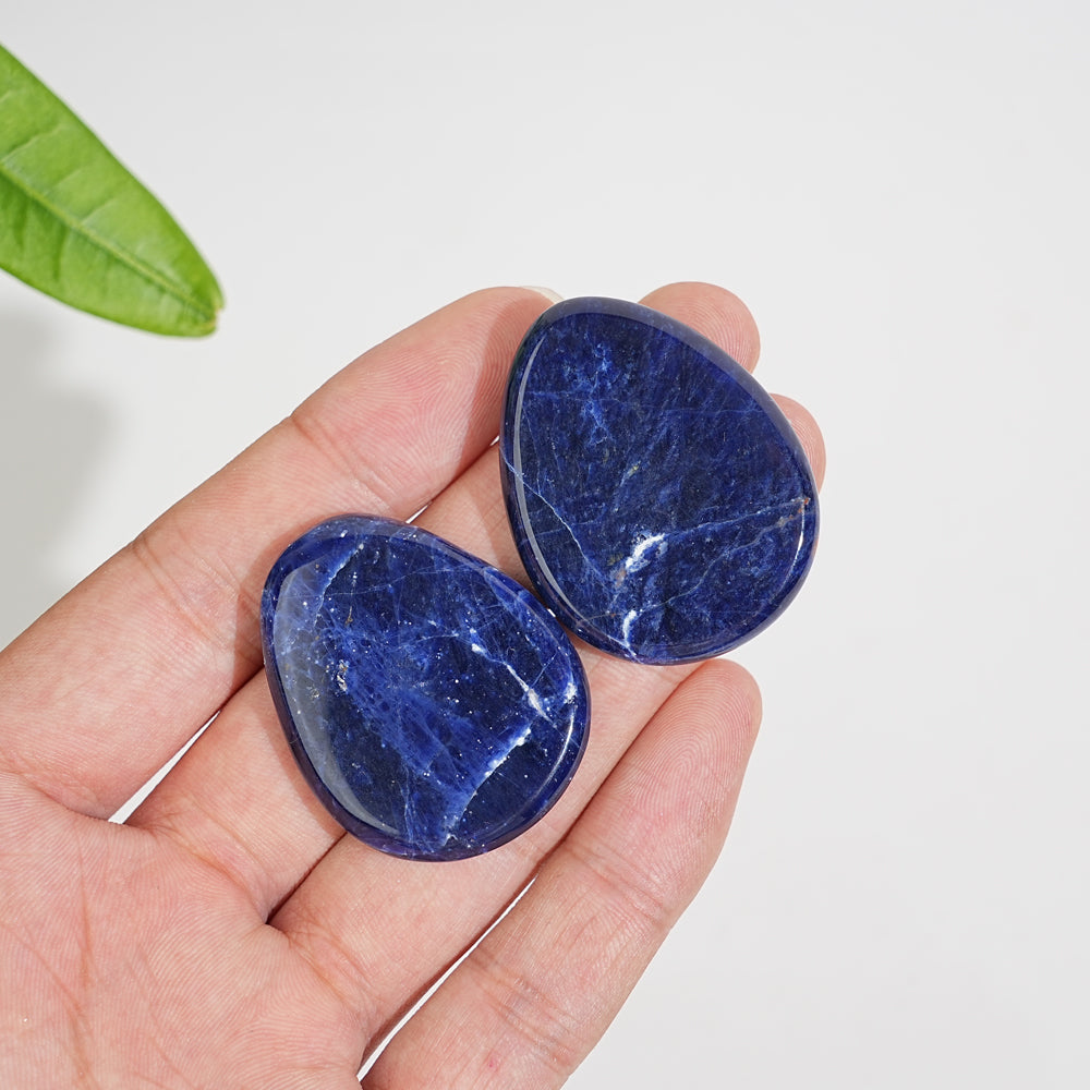 Natural Crystal Sodalite Oval Shaped Piece