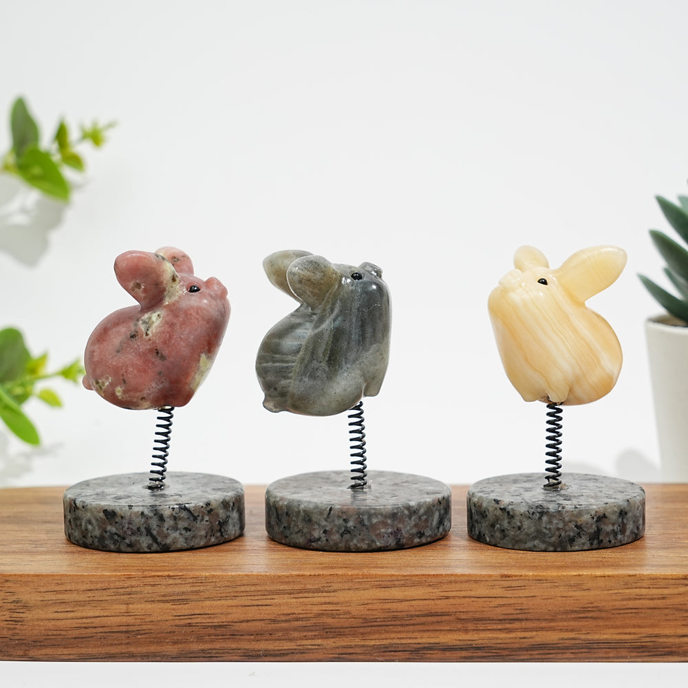 Natural Crystal Cute Flying Pig Ornament