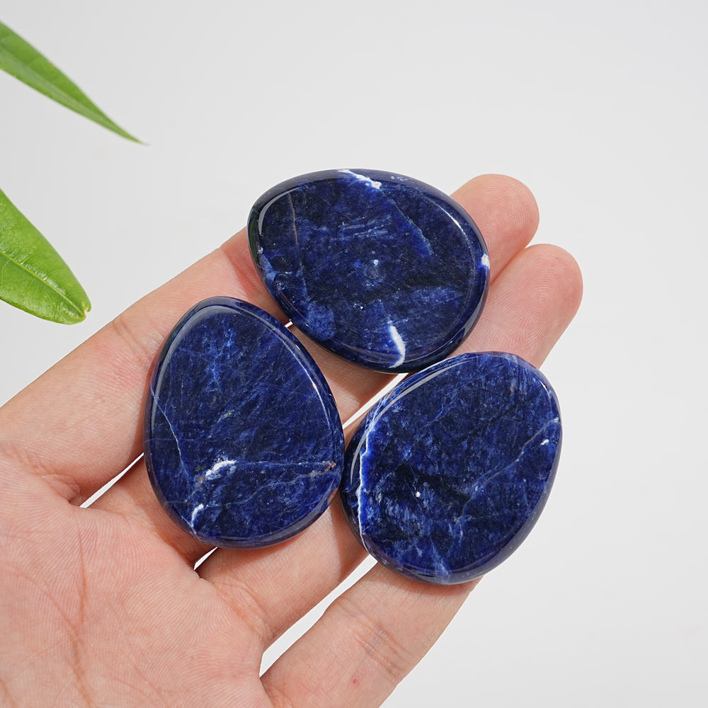 Natural Crystal Sodalite Oval Shaped Piece