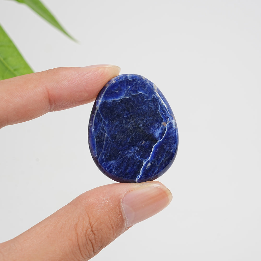 Natural Crystal Sodalite Oval Shaped Piece