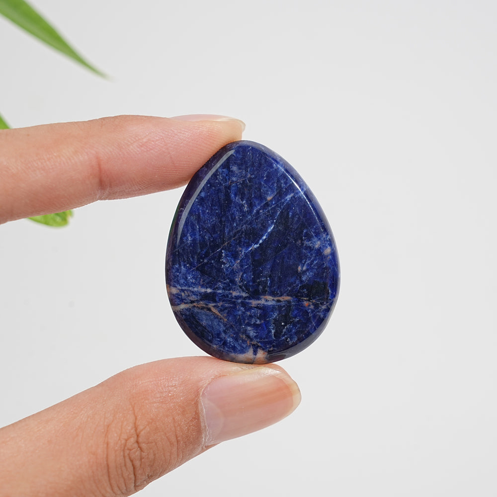 Natural Crystal Sodalite Oval Shaped Piece