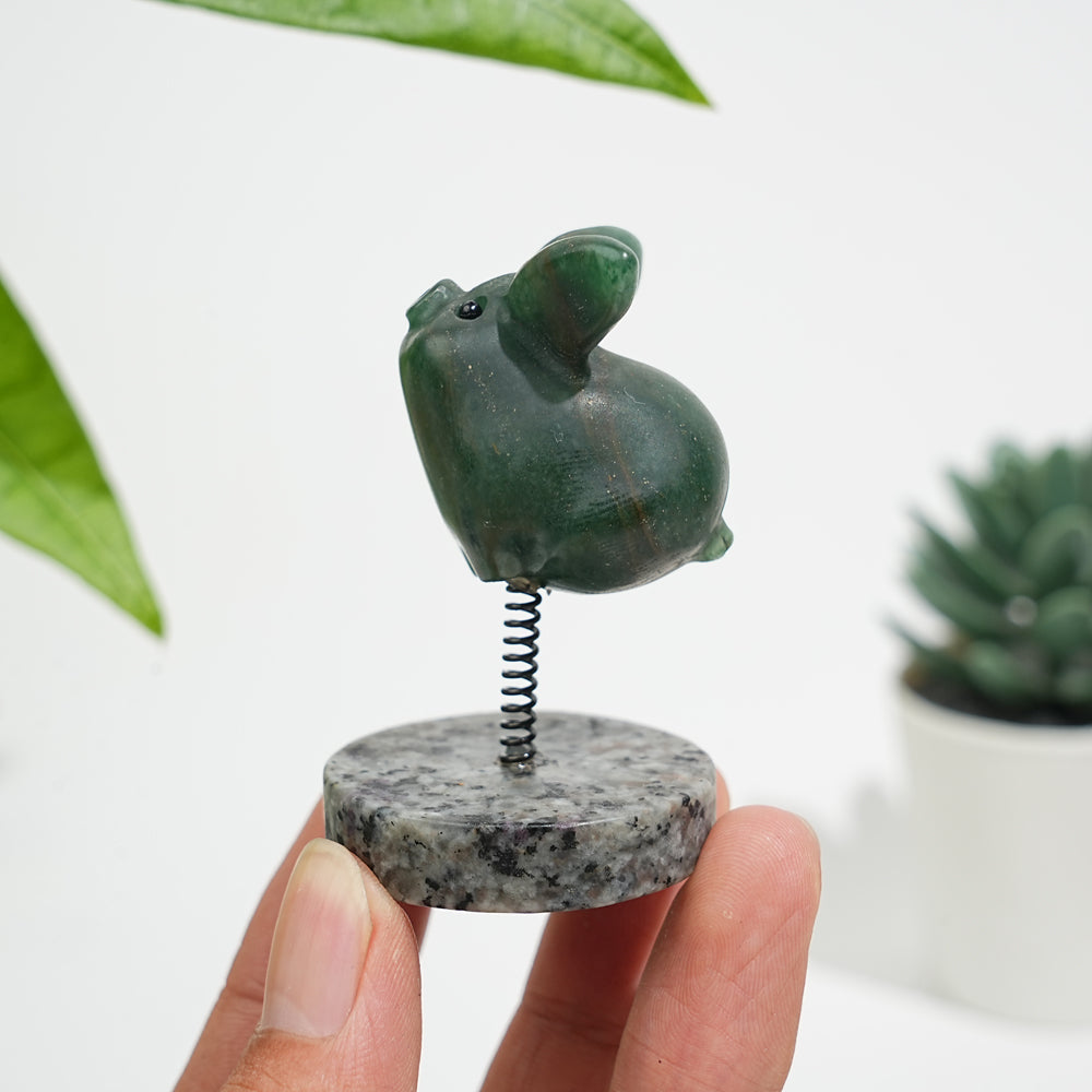 Natural Crystal Cute Flying Pig Ornament