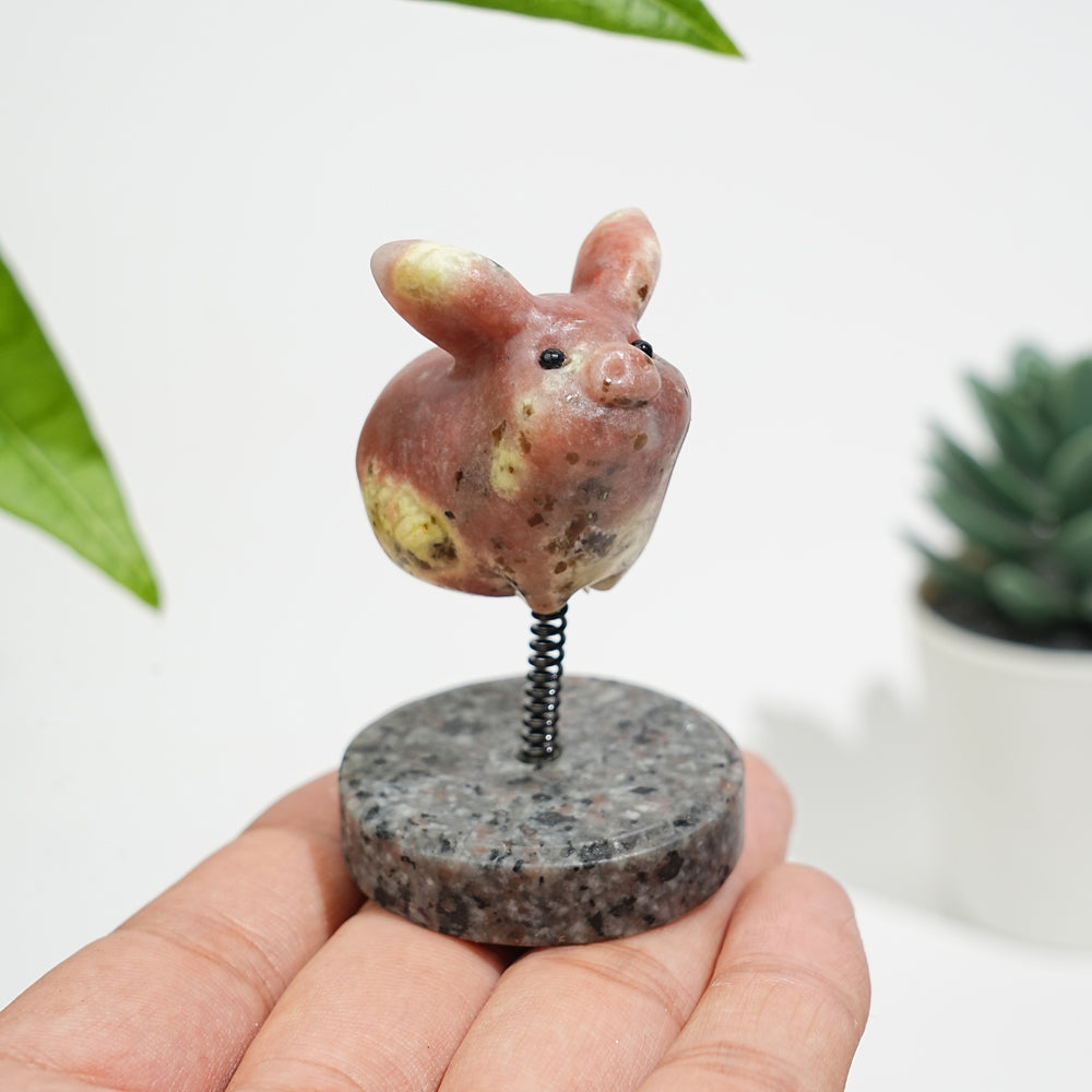 Natural Crystal Cute Flying Pig Ornament