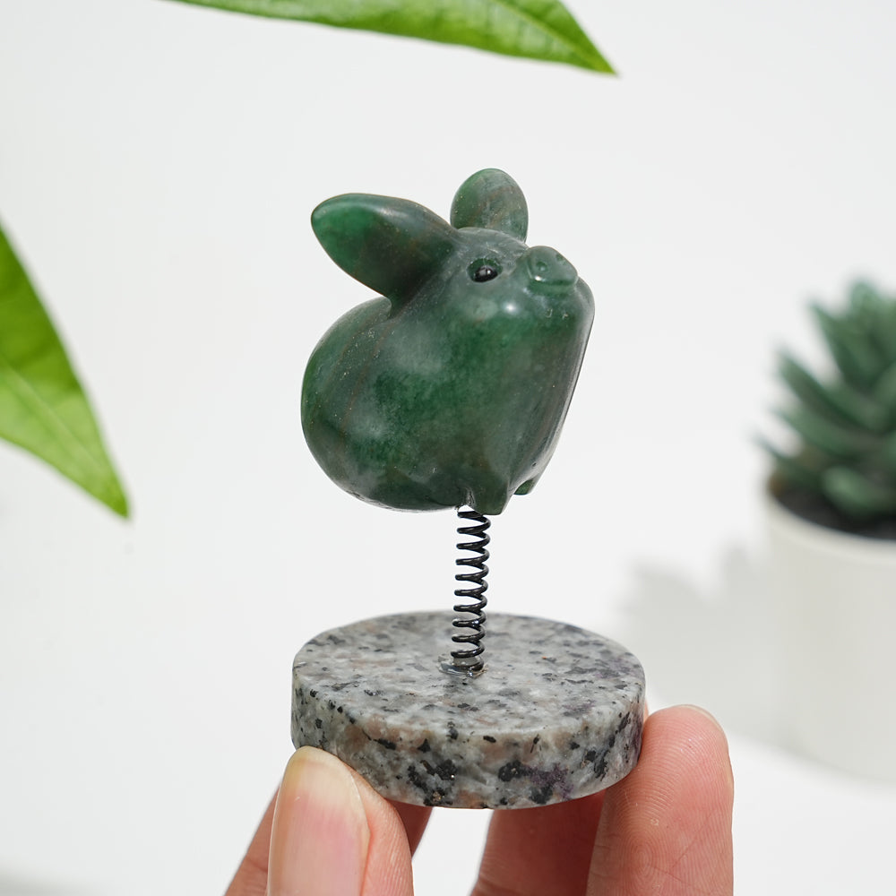 Natural Crystal Cute Flying Pig Ornament
