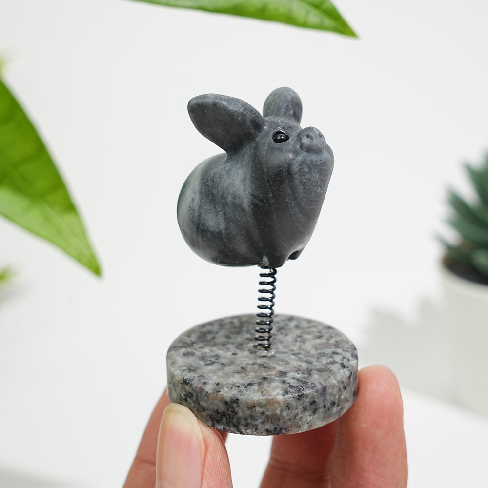 Natural Crystal Cute Flying Pig Ornament