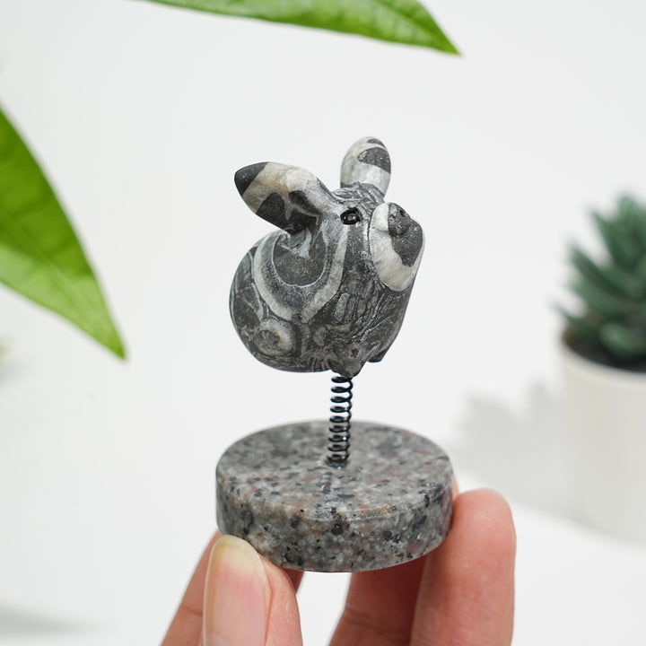 Natural Crystal Cute Flying Pig Ornament