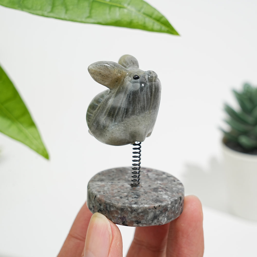 Natural Crystal Cute Flying Pig Ornament
