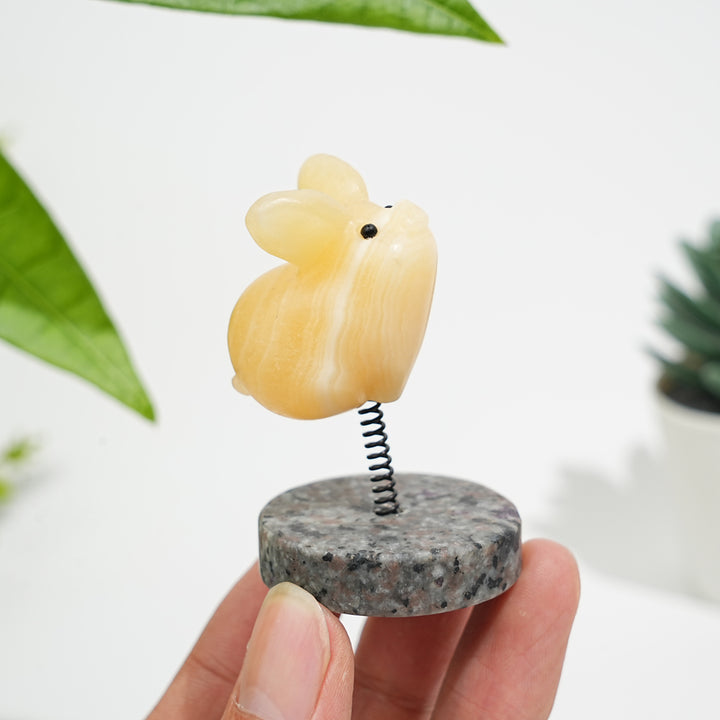 Natural Crystal Cute Flying Pig Ornament
