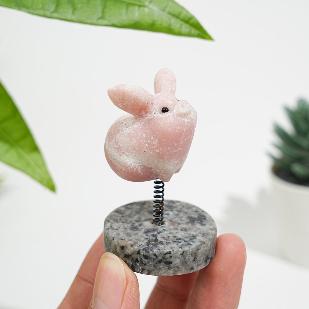 Natural Crystal Cute Flying Pig Ornament