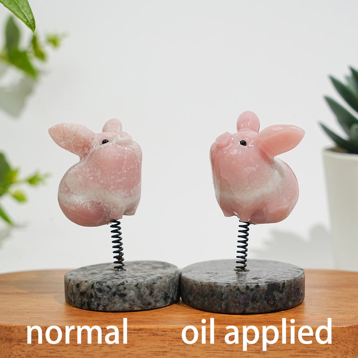 Natural Crystal Cute Flying Pig Ornament