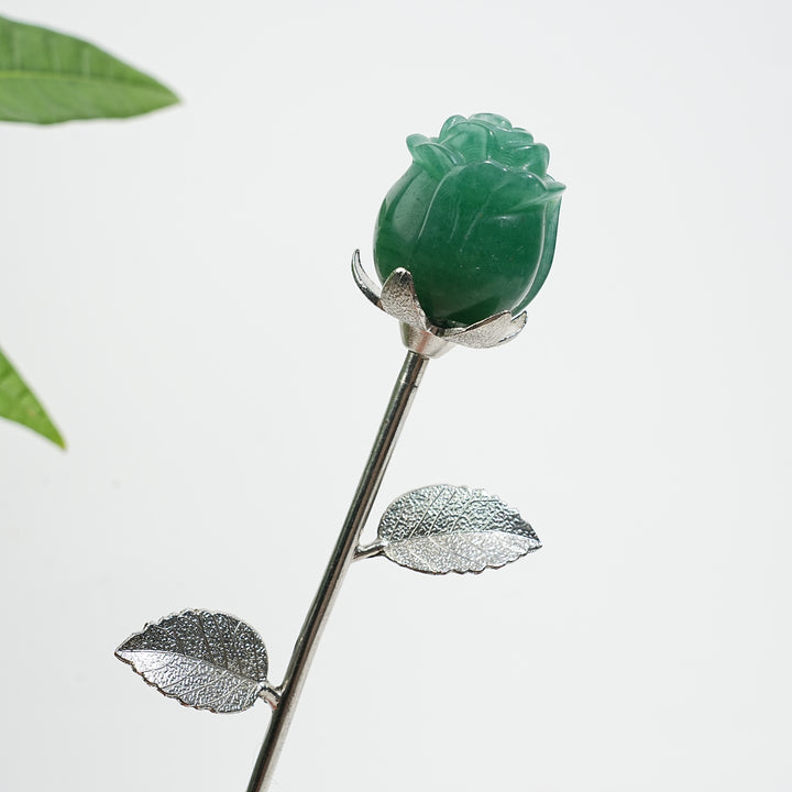 Natural Crystal Exquisite Handheld Rose Flower
