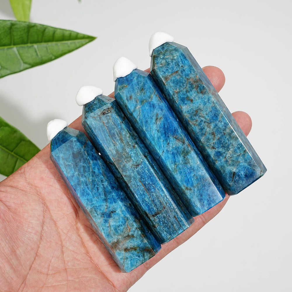 Natural Crystal Blue Apatite Point