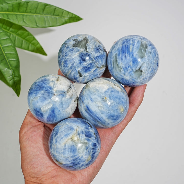Natural Crystal Blue Kyanite Sphere