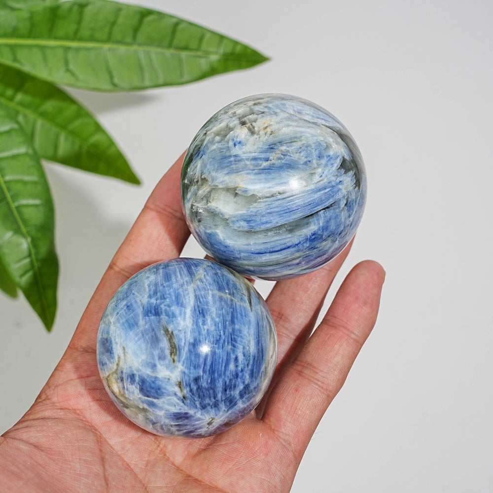 Natural Crystal Blue Kyanite Sphere