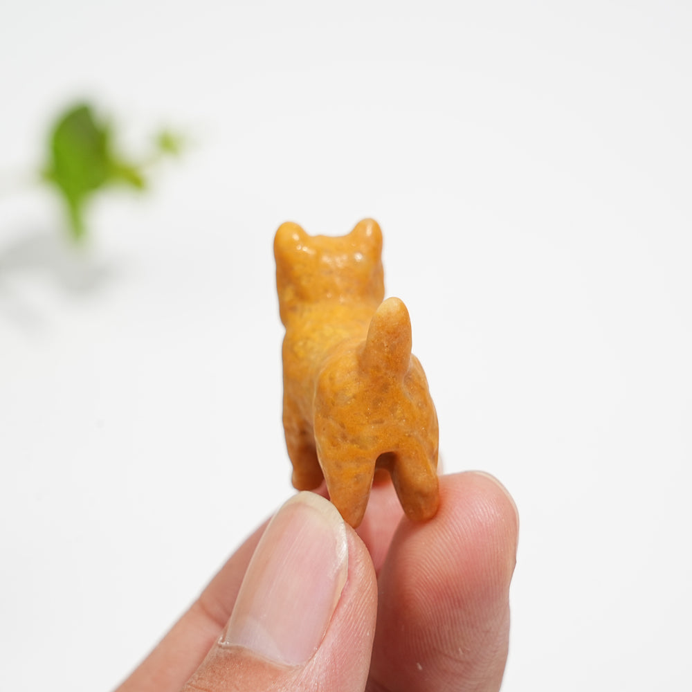 Natural Crystal Adorable Mini West Highland Carving