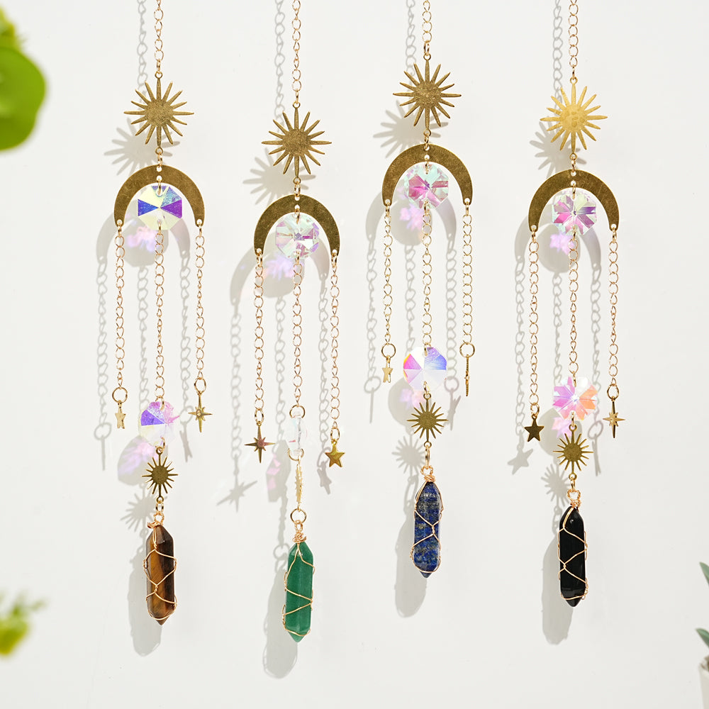 Natural Whimsical Crystal Suncatcher