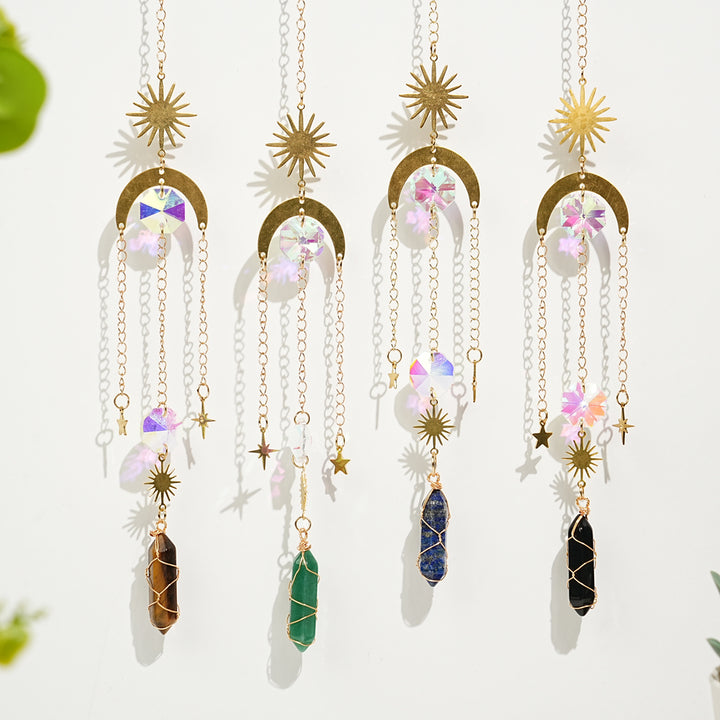 Natural Whimsical Crystal Suncatcher
