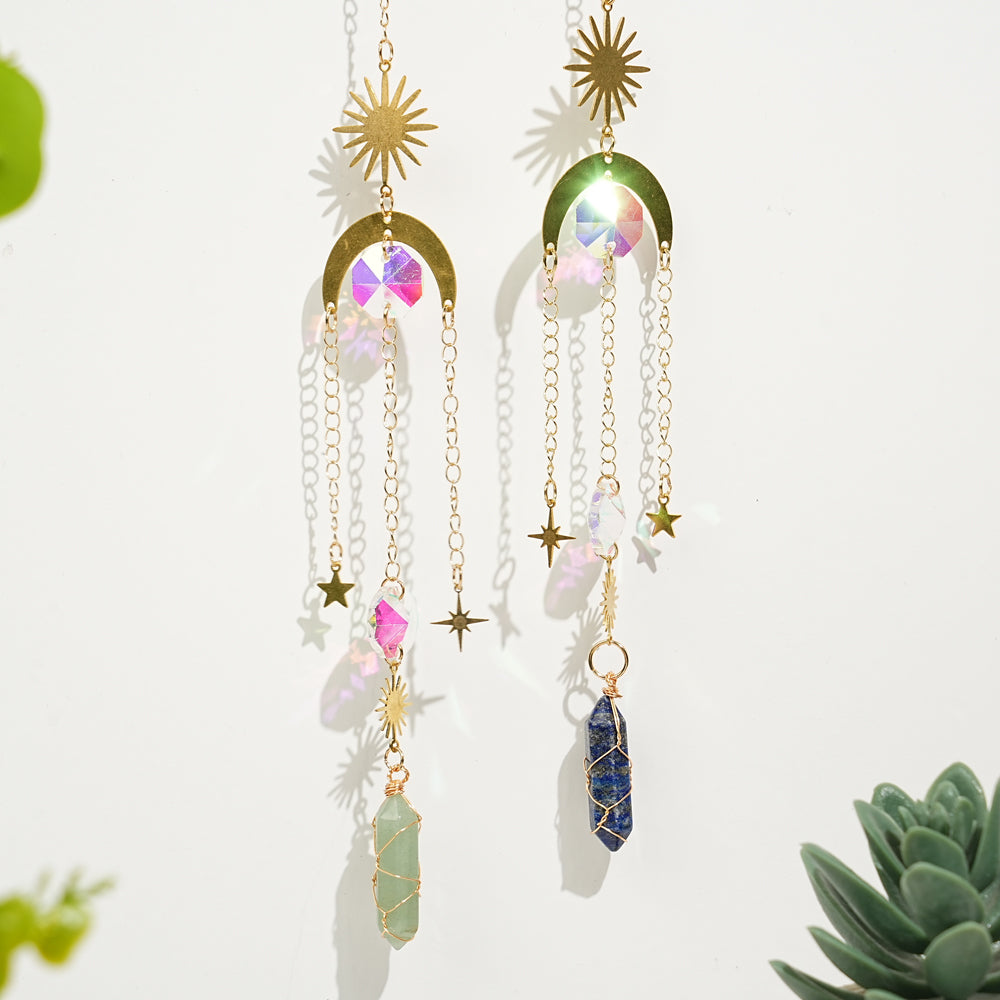 Natural Whimsical Crystal Suncatcher