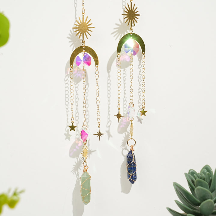 Natural Whimsical Crystal Suncatcher