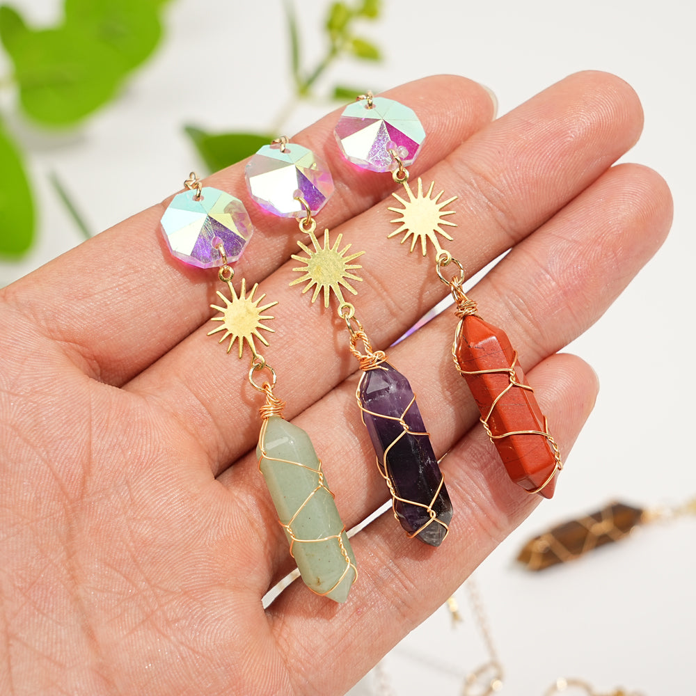 Natural Whimsical Crystal Suncatcher