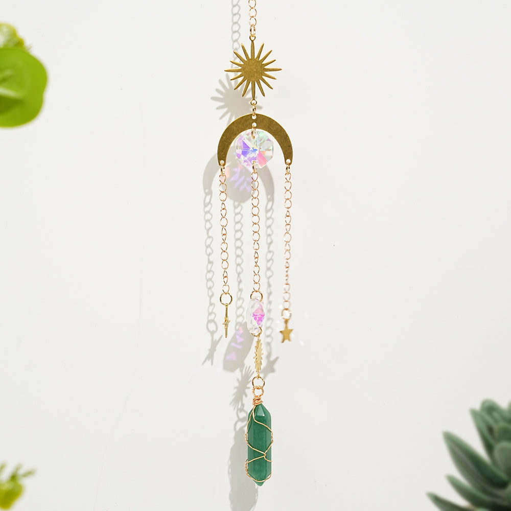 Natural Whimsical Crystal Suncatcher