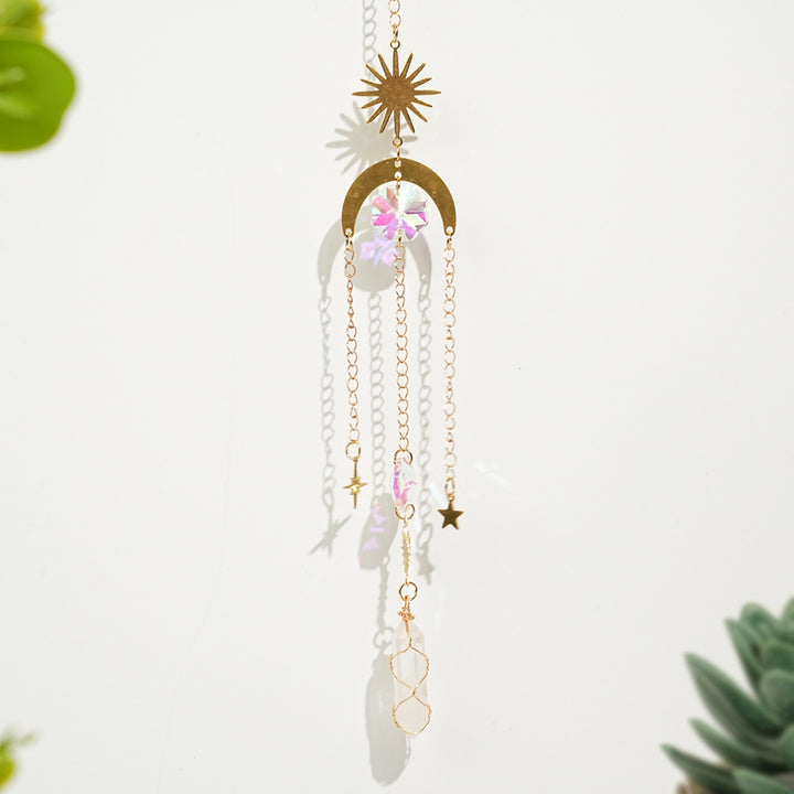 Natural Whimsical Crystal Suncatcher