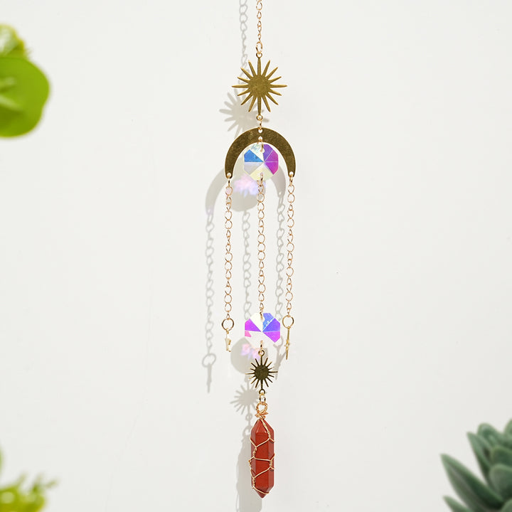 Natural Whimsical Crystal Suncatcher