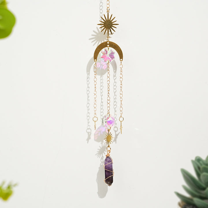 Natural Whimsical Crystal Suncatcher