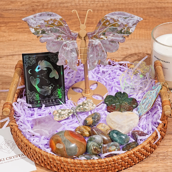Exclusive Natural 12 Zodiac Crystal Healing Set