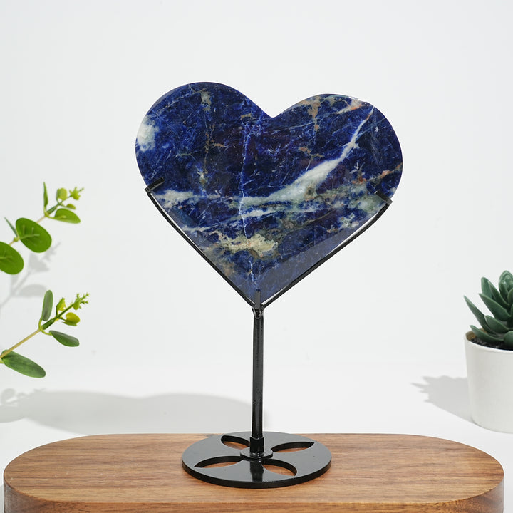 Unique,Natural Crystal Sodalite Heart