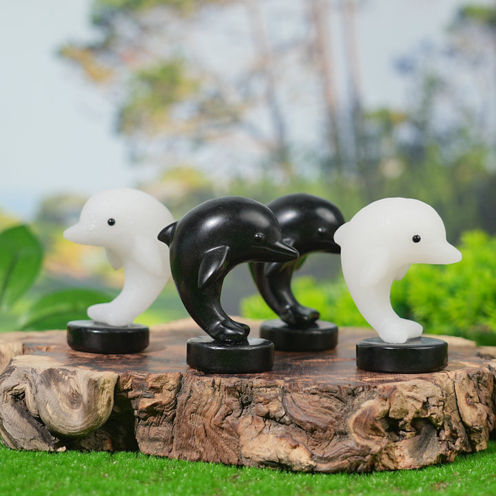 Natural Crystal Carving Dolphin