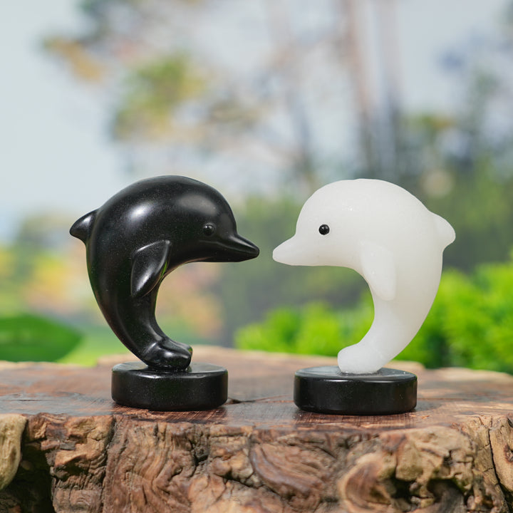 Natural Crystal Carving Dolphin
