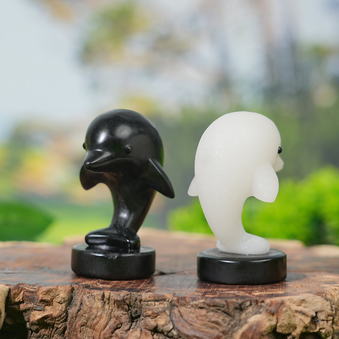 Natural Crystal Carving Dolphin