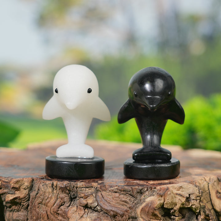 Natural Crystal Carving Dolphin