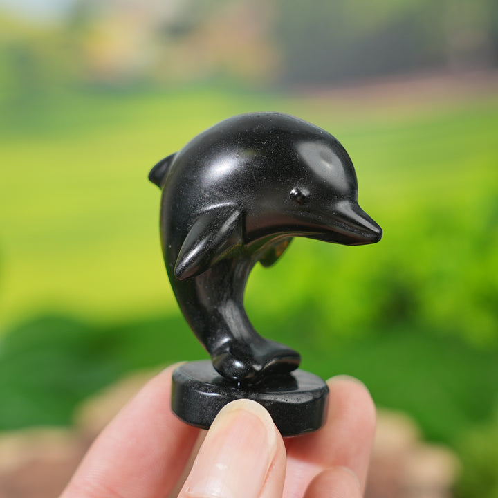 Natural Crystal Carving Dolphin
