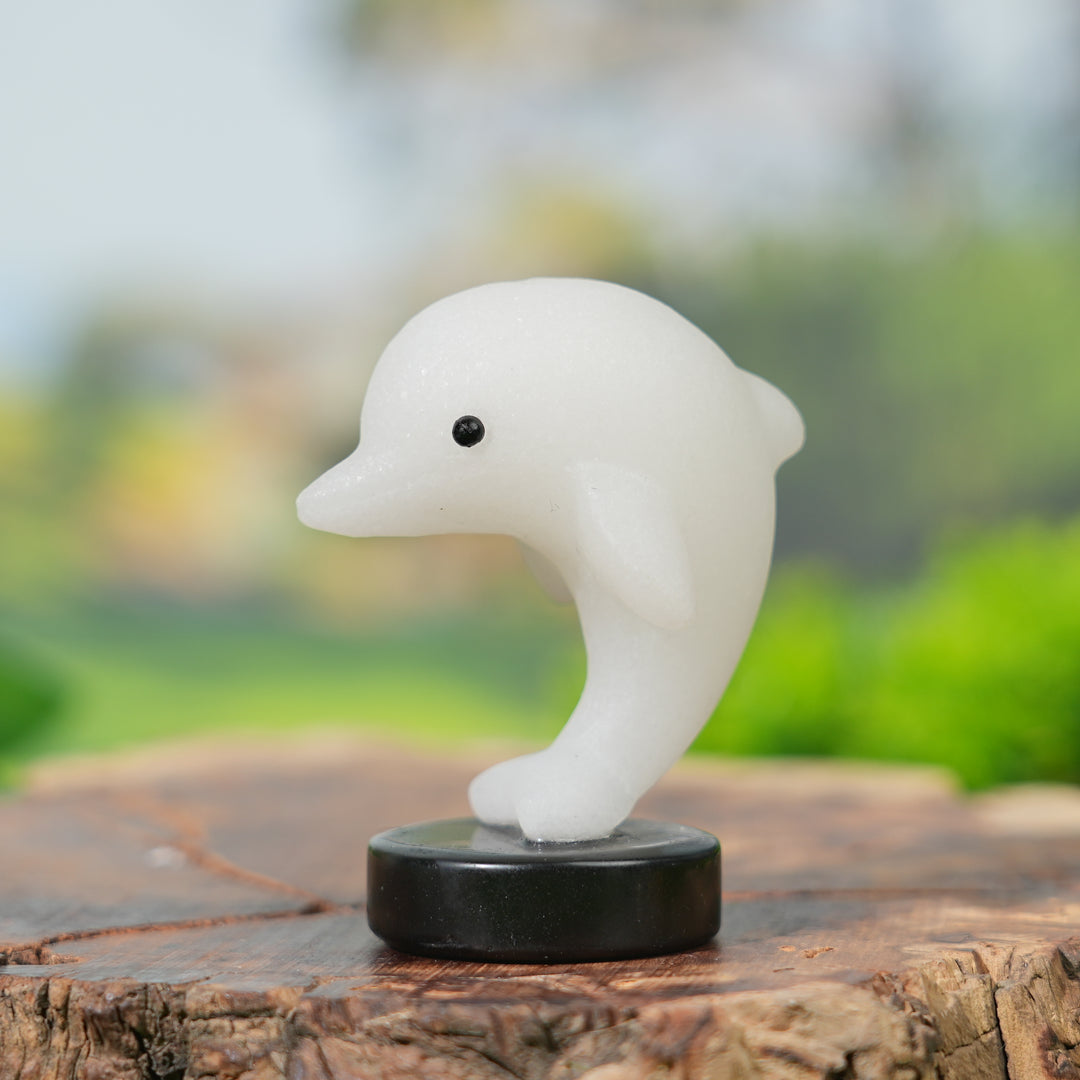 Natural Crystal Carving Dolphin