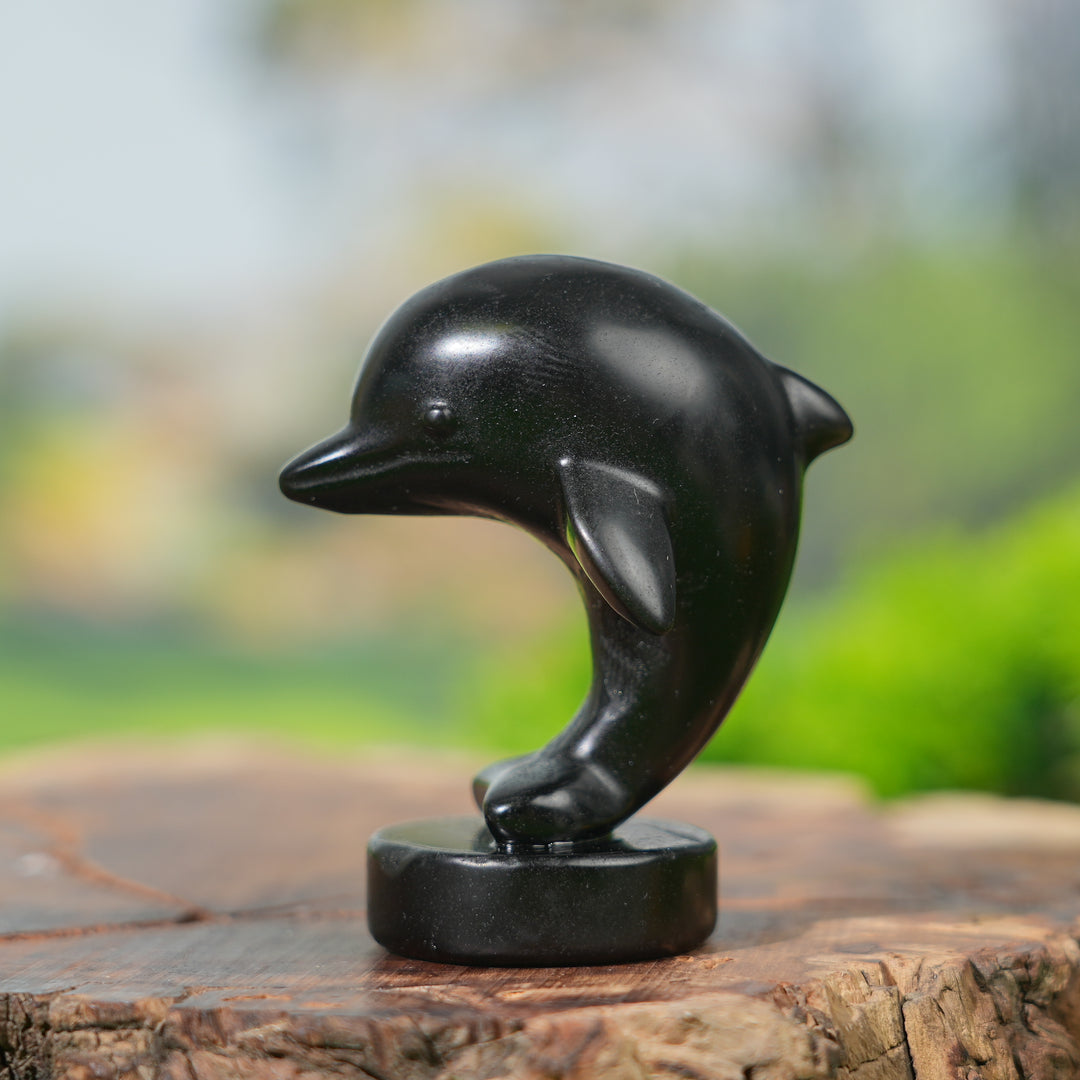 Natural Crystal Carving Dolphin