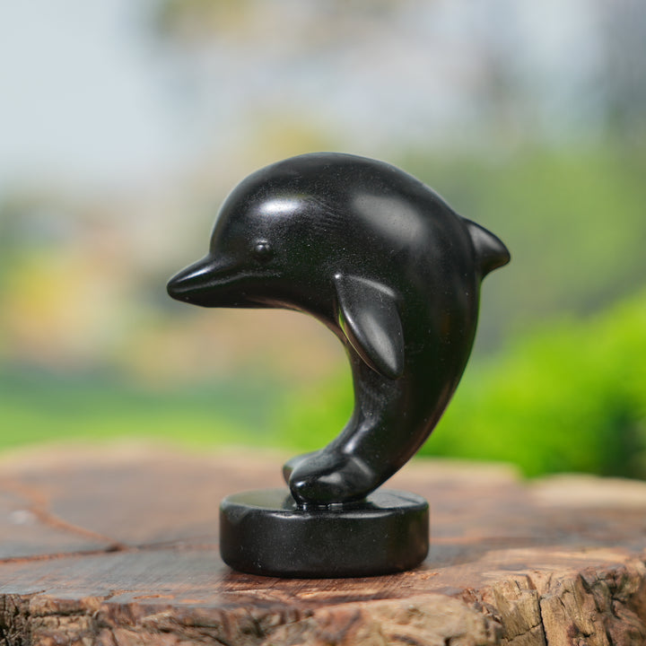 Natural Crystal Carving Dolphin